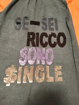 Abito donna collo alto con perline