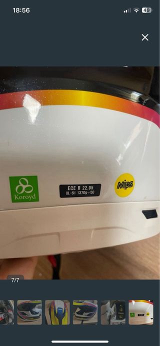 Casco Motocross Thor Amarillo Talla XL