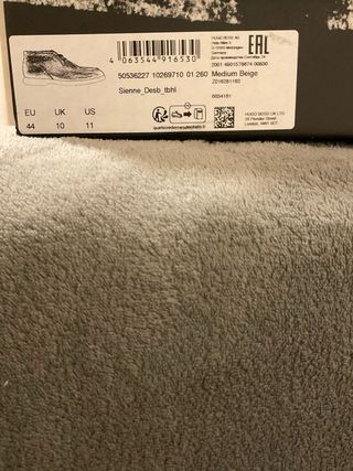 Botas Hugo Boss Beige Piel