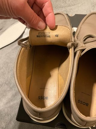 Botas Hugo Boss Beige Piel