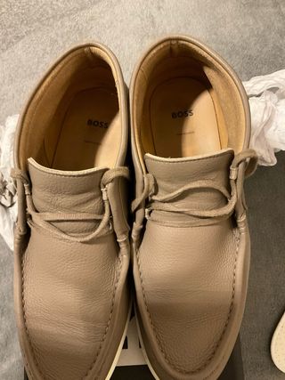 Botas Hugo Boss Beige Piel