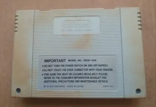 Cybernator Super Nintendo PAL Version