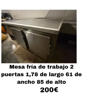 Mesa Fría de Trabajo 2 Puertas