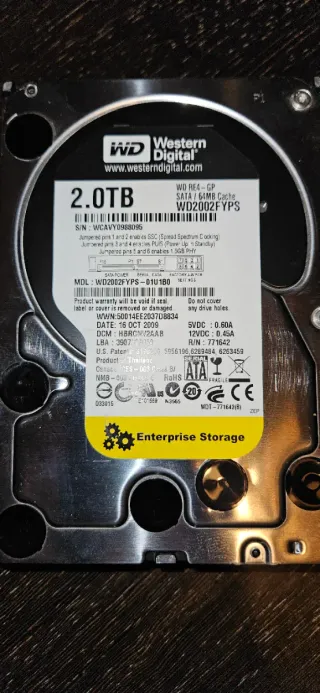 Disco Duro Western Digital 2TB Enterprise