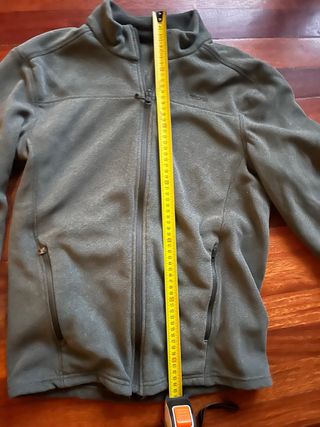 Quechua Grey Fleece Jacket Vintage Style Size M