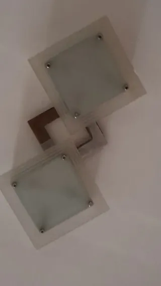 Lámpara doble cristal