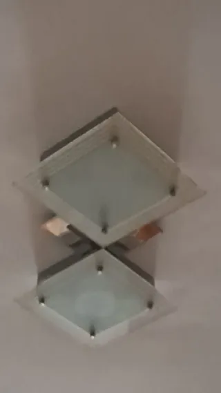 Lámpara doble cristal