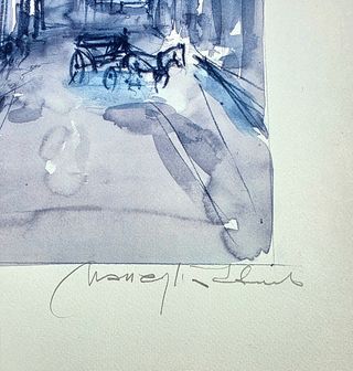 Litografia originale Edmondo Maneglia 50x70