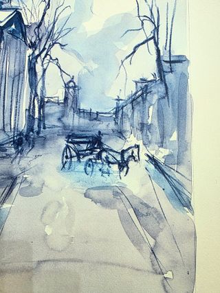 Litografia originale Edmondo Maneglia 50x70