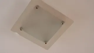 Lámpara de cristal cuadrada