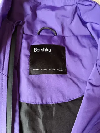 Chaqueta Cortavientos Morada Talla XS