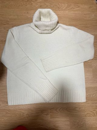 Jersey Easy Wear crema cuello alto