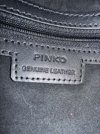 Bolso Pinko Negro Cocodrilo PINKO Bolso Half Moon