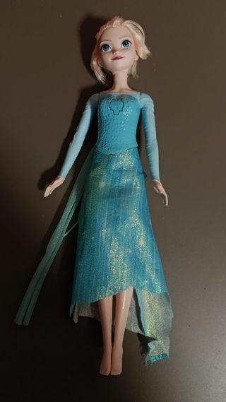 Muñeca Elsa Frozen Vestido Azul - 30 cm