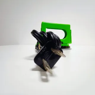 Plancha de viaje verde metal vintage