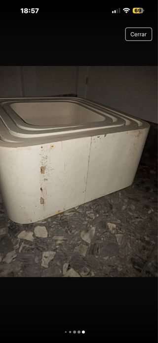 Estantería Cubos Madera Beige/Blanco