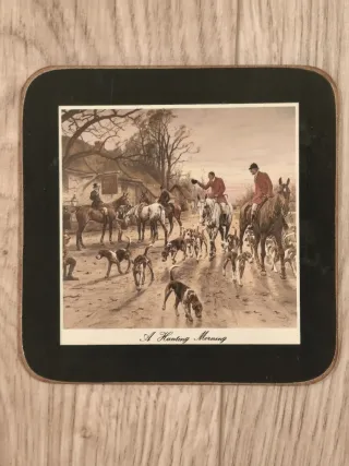 Juego 6 posavasos caza