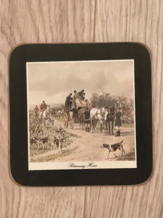 Juego 6 posavasos caza