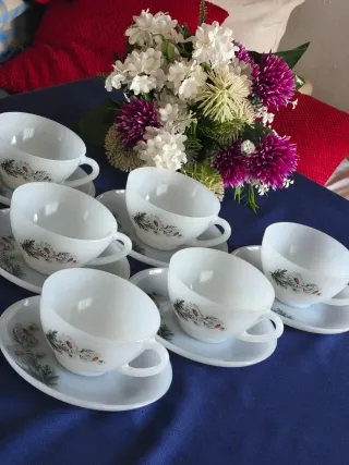 Tazas ARCOPAL MARGARITAS  DESAYUNO.