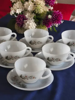 Tazas ARCOPAL MARGARITAS  DESAYUNO.
