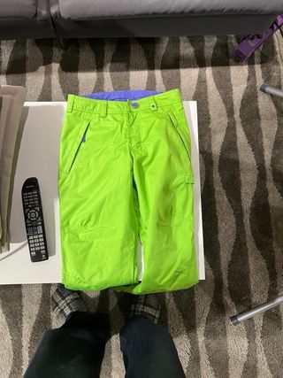 Pantalones de esquí verdes 1,37cm