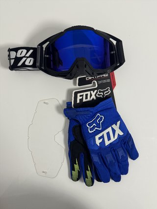 Gafas 100% y Guantes Fox Nuevos 92