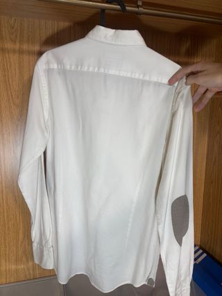 Camisa Massimo Dutti blanca con coderas