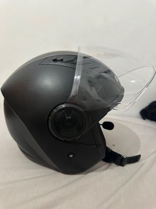 Casco LS2 Jet Abierto Visor Transparente y microfo