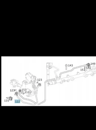 Tubería combustible Mercedes
