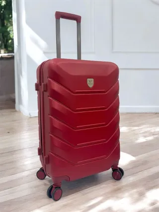 Maleta Mediana Roja con Ruedas