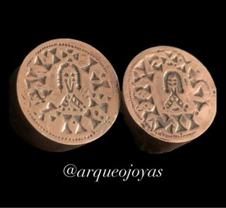 Pareja cuños/troqueles visigodos Tremissis
