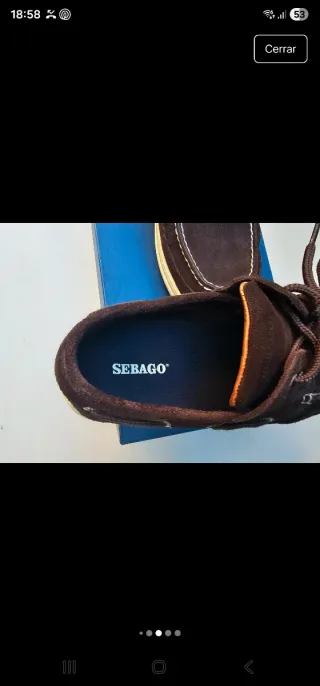 Náuticos Sebago Talla 43.5 Negros