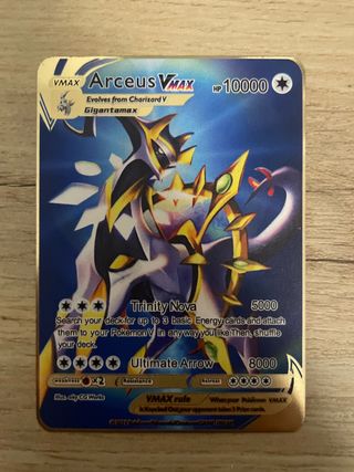 Carta Pokémon Arceus VMAX Metálica 2021