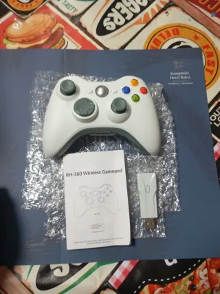 Mando Inalámbrico Xbox 360 o pc + USB Dongle.
