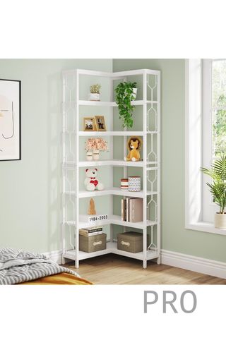 Estantería esquinera industrial de 7 niveles, Tribesigns