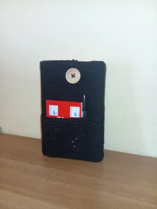 Funda libro ganchillo hecha a mano