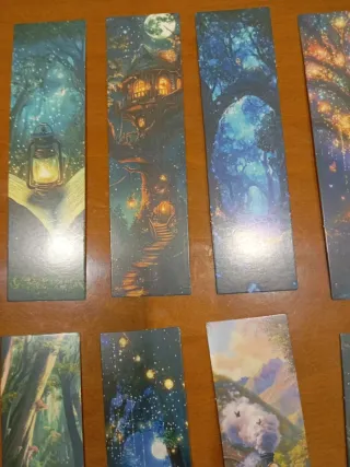 10 Marcapáginas Fantasía Cartulina