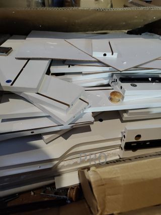 Tocador de maquillaje con espejo