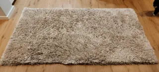 Alfombra beige pelo largo 1,20x2,20