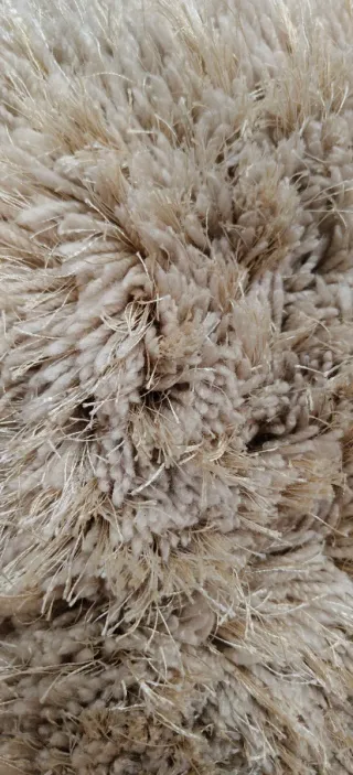 Alfombra beige pelo largo 1,20x2,20