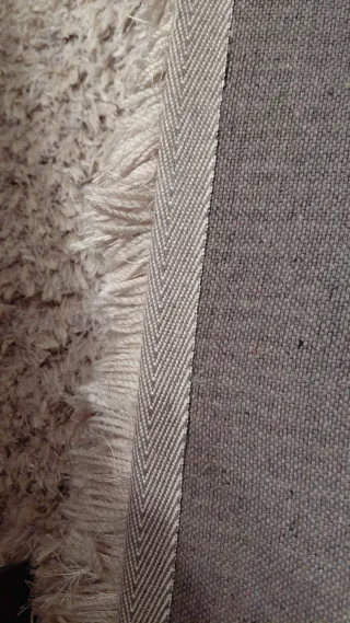 Alfombra beige pelo largo 1,20x2,20