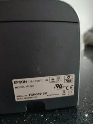 Impresora de Tickets Epson Negra