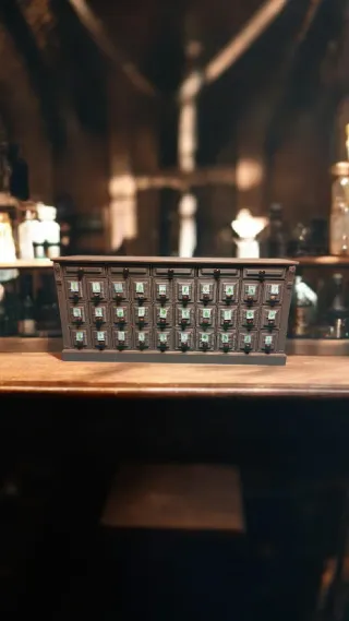 Mobile farmacia vintage , miniatura dollhouse