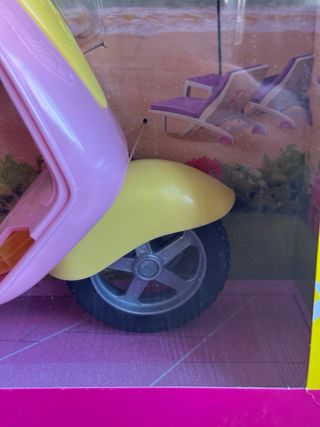 NUEVA Moto Barbie con perrito y casco