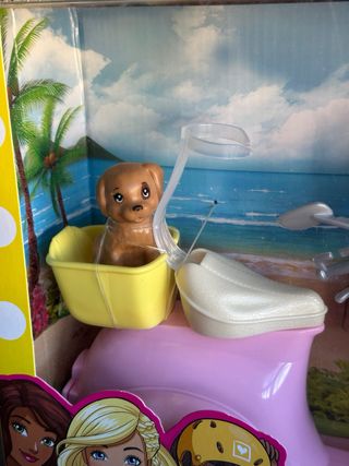 NUEVA Moto Barbie con perrito y casco