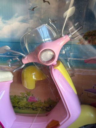 NUEVA Moto Barbie con perrito y casco