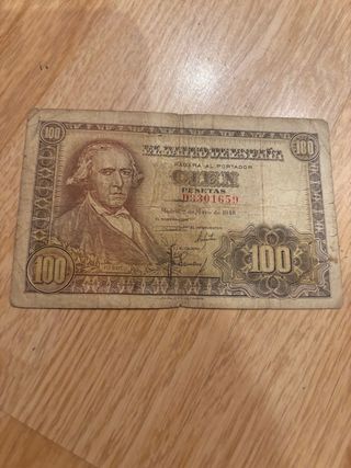 Billete 100 Pesetas Banco de España 1948
