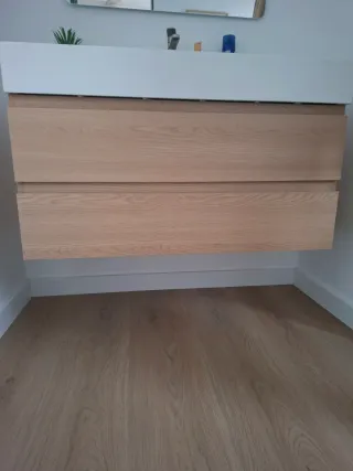 Mueble de baño Sklum madera natural