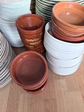 Juego de cuencos de barro