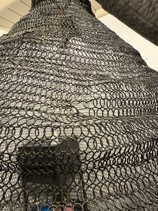 Lámpara de techo hierro de malla negra